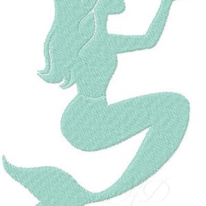 Mermaid Monogram Embroidery Design Frame Seashell Machine Embroidery Applique Instant download BX PES 4x4 5x7 6x10 image 4