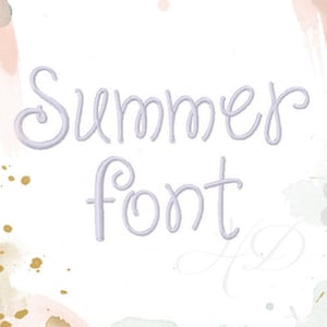 2&quot; inch Modern Handwriting Machine Embroidery Font KG Janda Shine Your Light On Us Instant Download Summer BX instant download
