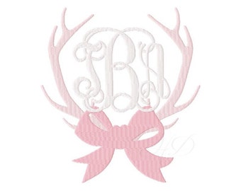 Geweih und Bogen Embroidery Design Buck Elk Maschine Embroidery Design Instant download BX 4x4 5x7 6x10