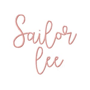 1/2&quot; .5&quot; Half Inch Sailor Lee Embroidery Monogram Font Instant Download Herrington Design 4x4 Hoop Mini Font Small