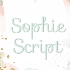 1&quot; Stickerei Schrift Formelle Schrift Maschinenstickerei Datei Sofort Download Sophie Bx-sofort download