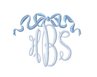 Ribbon Embroidery Design Monogram Lace Circle Frame BX Instant download PES BX  4x4 5x7 6x10 Herrington Design