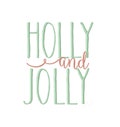 Holly and Jolly Christmas Embroidery Design Merry and Bright Instant download BX 4x4 5x7 6x10 Herrington Design PES All Formats