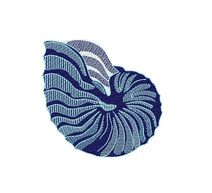 Shell Wreath- Machine Embroidery File design seahsell monogram Frame Instant download 8 x 8 inch hoop