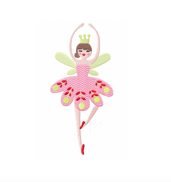 Sugar Plum Fairy Nutcracker Christmas Holiday Ballet Embroidery