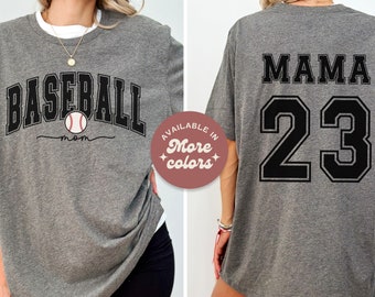 Customized Baseball Mama Sweatshirt, Your Name Baseball Shirt, Custom Baseball Shirt, Game Day Shirt, Personalized Baseball Season Mom Shirt
