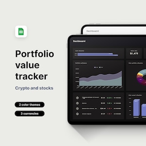 Aandelen- en cryptoportefeuillewaardetracker voor Google Spreadsheets