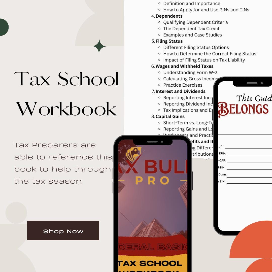 Tax School Workbook