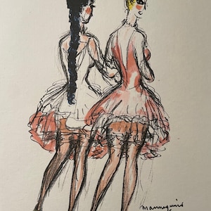 KEES VAN DONGEN (1877 - 1968) - The two mannequins - Lithograph