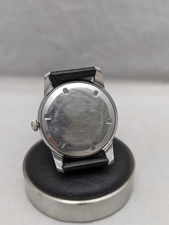 1960s Clebar 24 Hour Black Dial Watch - image 7