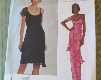 Vogue 2620 Bill Blass Misses Dress Sewing Pattern size 8 10 12