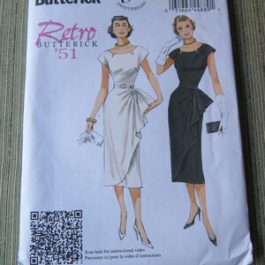 Butterick B5880 Retro 1950s Style Misses Dress and Belt Sewing Pattern size 14 16 18 20 22 UNCUT FF