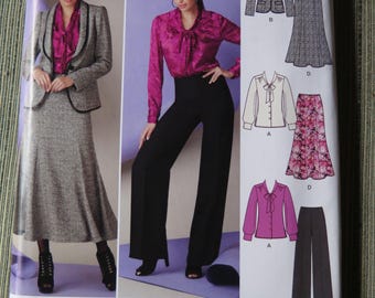 Vintage 90s Mccalls 6257 Misses Lined Loose Fit Coat Jacket