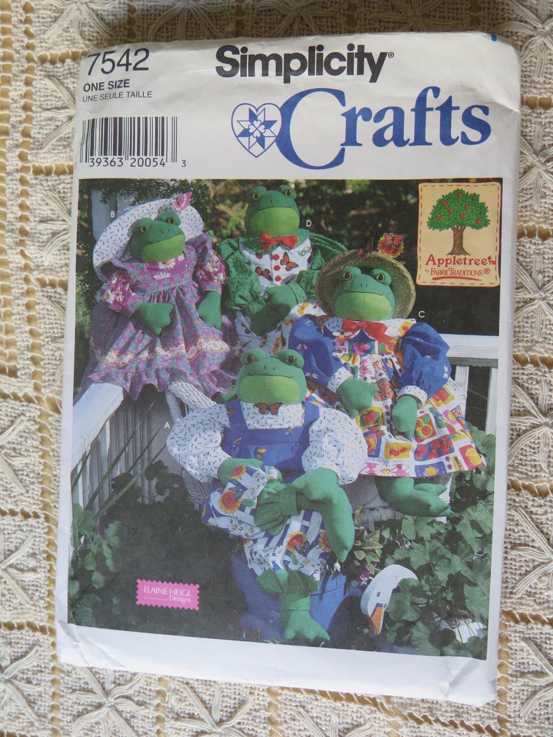 Softshell Frog Vintage Simplicity Crafts 754230