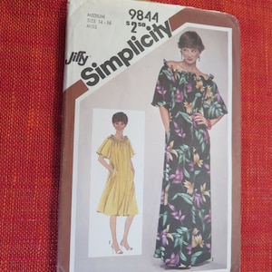 Vintage Einfachheit 9844 Misses Pullover Muu-Muu in zwei Längen Gr.M