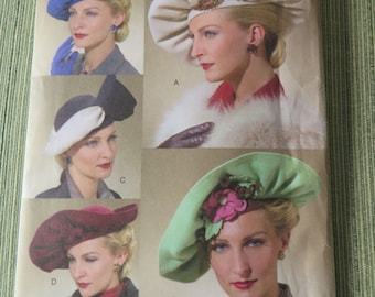 Vogue 7838 Vintage Hats Sewing Pattern UNCUT FF