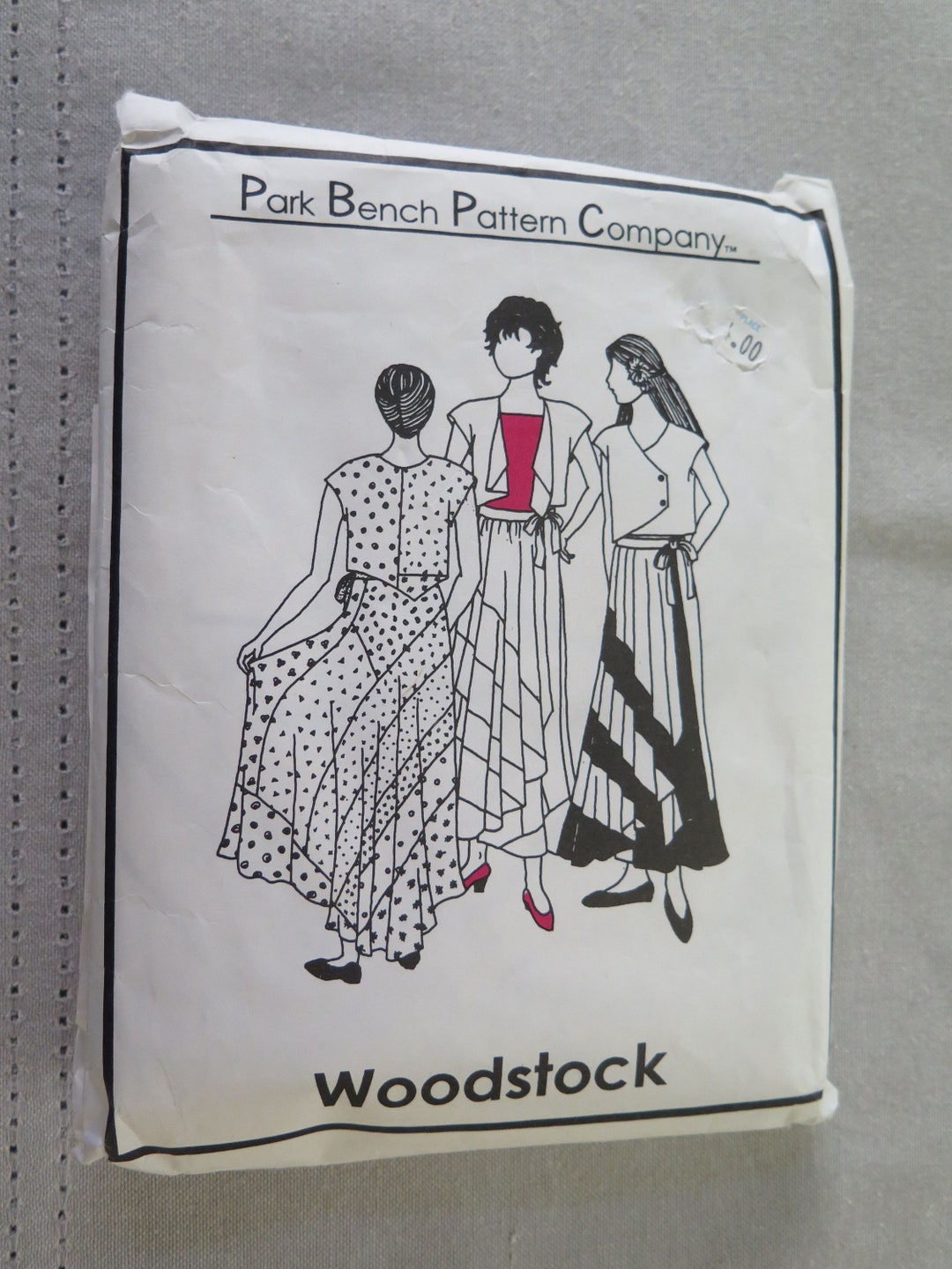 Vintage 90s Park Bench Pattern Co Number 20 WOODSTOCK Vest Top Maxi ...