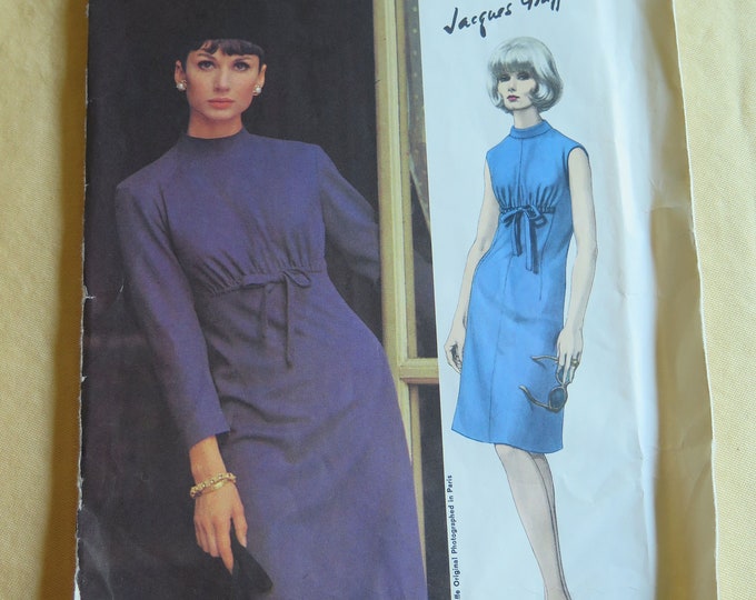 Vintage 60s Vogue Paris Original 1464 Jacques Griffe Dress Sewing ...