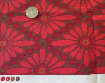 Cotton Floral Diamond Fabric Olive Rose Valori Wells for Free Spirit Westminster Fibers 2 Yards