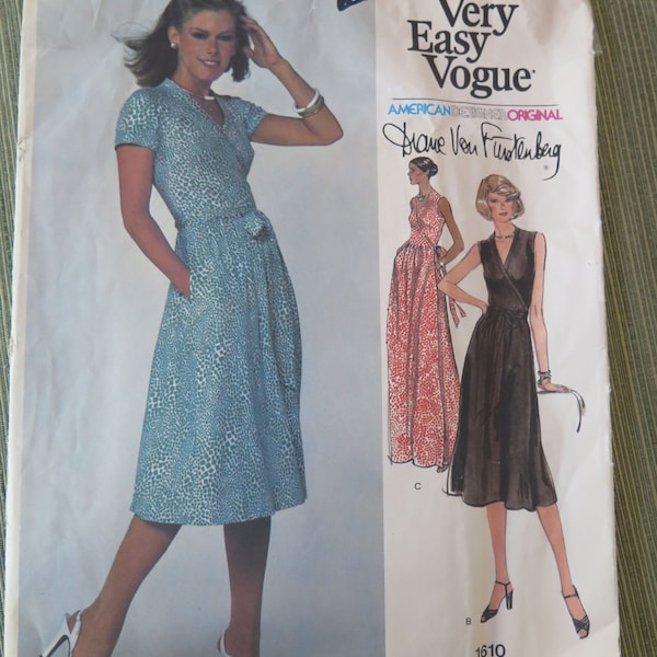 Diane Von Furstenberg Wrap Dress Pattern Etsy