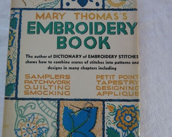 Vintge 1950s Mary Thomas's Embroidery Book Hardback