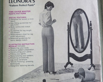 LENORAS 111C Sewing Pattern for the Perfect Straight Leg Pants Couturier Pattern for Custom Fit Sizes 40 to 44