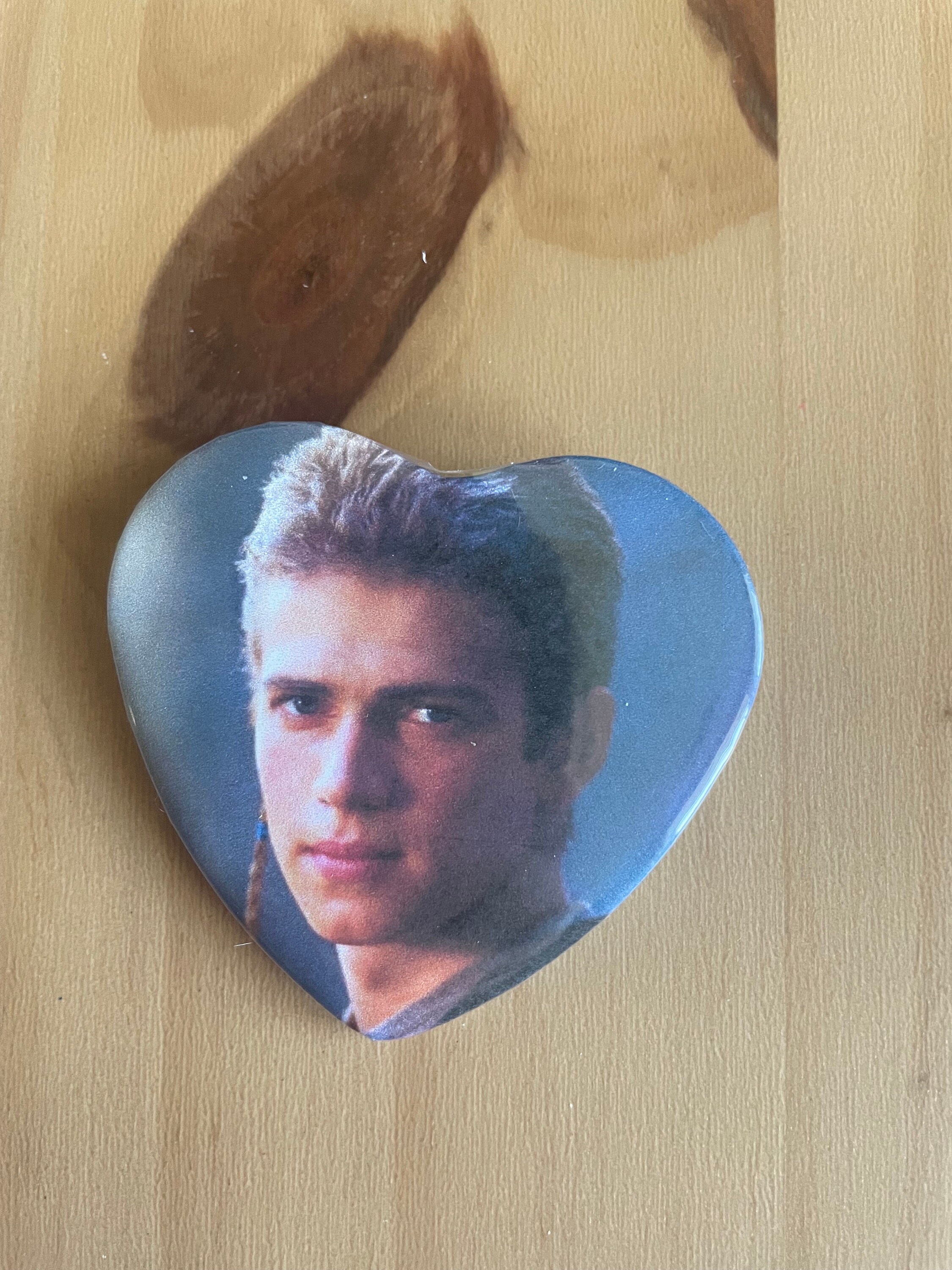 Anakin Button Anakin Skywalker Heart Button - Etsy