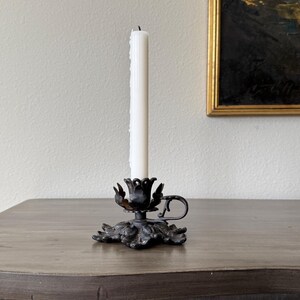 Vintage Ornate Floral Candlestick Holder