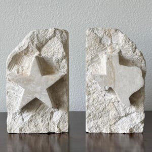 Limestone Texan Bookends