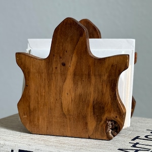 Organic Wooden Napkin Holder