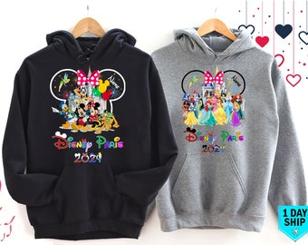 Custom Disney Paris 24 Hoodie, Disney Family Vacation 2024 Hoody, Disneyworld Vacation Sweater, Disneyland Trip Shirt, Disney Magical Top