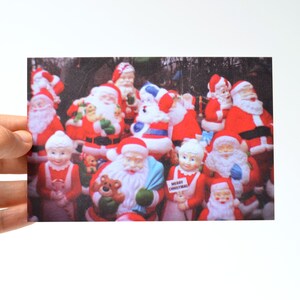 Weihnachtsmann Familientreffen 4x6"Retro Vintage Feiertags- / Weihnachtspostkarte - Filmfotografie
