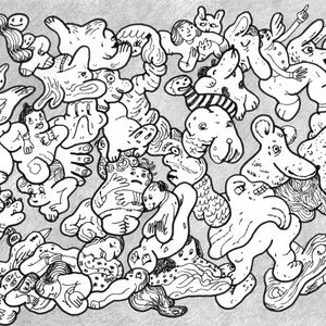Blob Bods Coloring Page | Instant Download Printable PDF