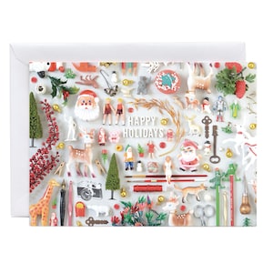 Tiny Things Holiday Collection Greeting Card | Christmas Nostalgia Note Card OR Postcard