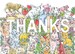 Thanks Greeting Card | Balancing Things Illustrated Thank You Card 