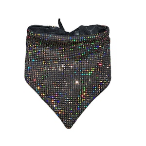 Gold Holographic Bandana, Scarf | Iridescent, Rave, Festival, Disco, Party