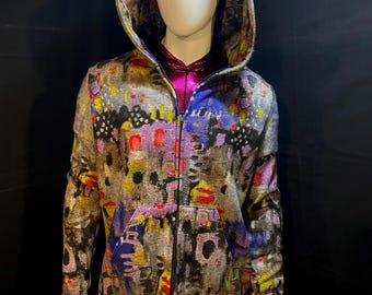 Graffiti Zipper Hoodie | Menswear, Festival, Streetwear