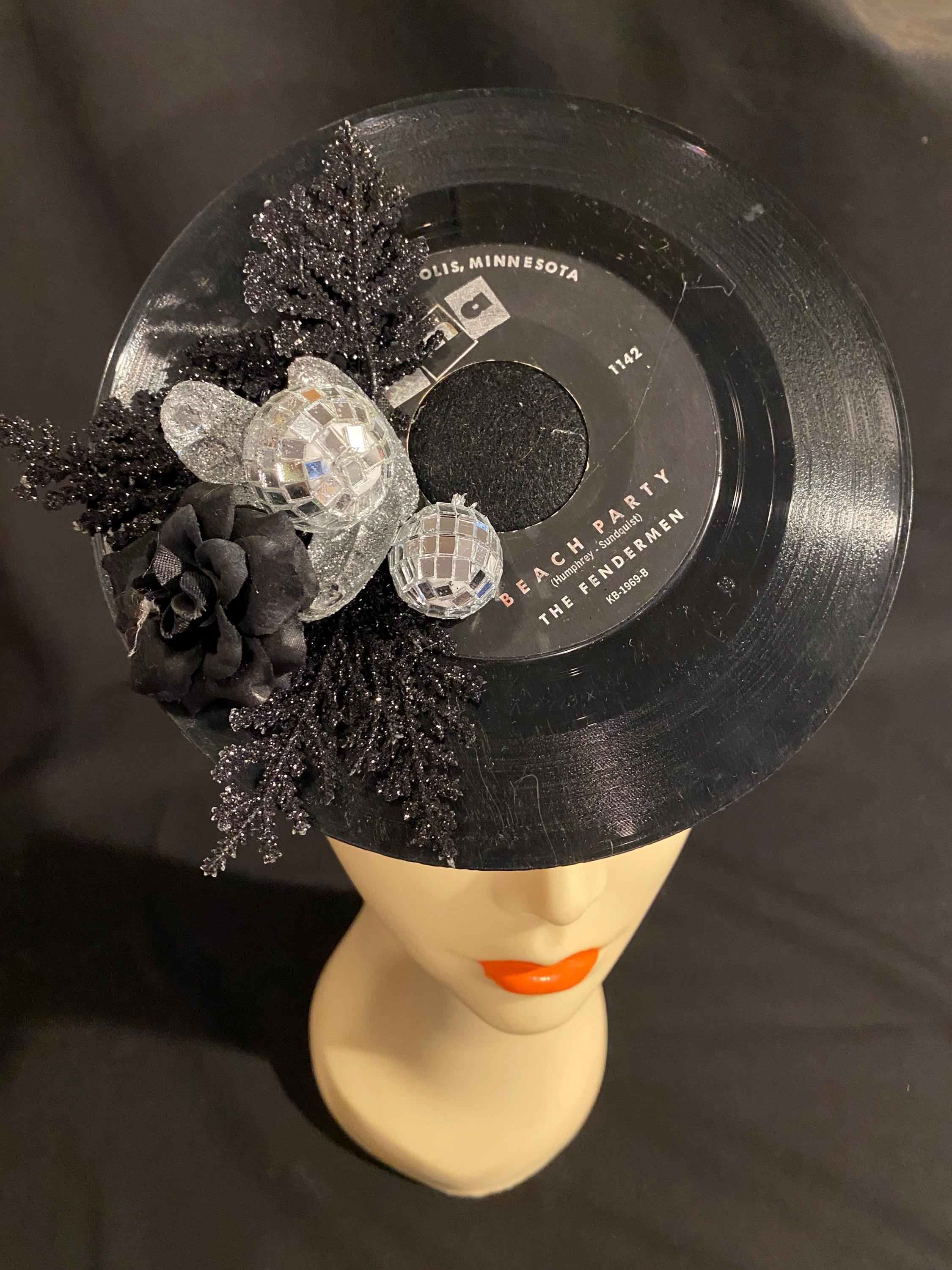 Black Silver Fascinator - Etsy