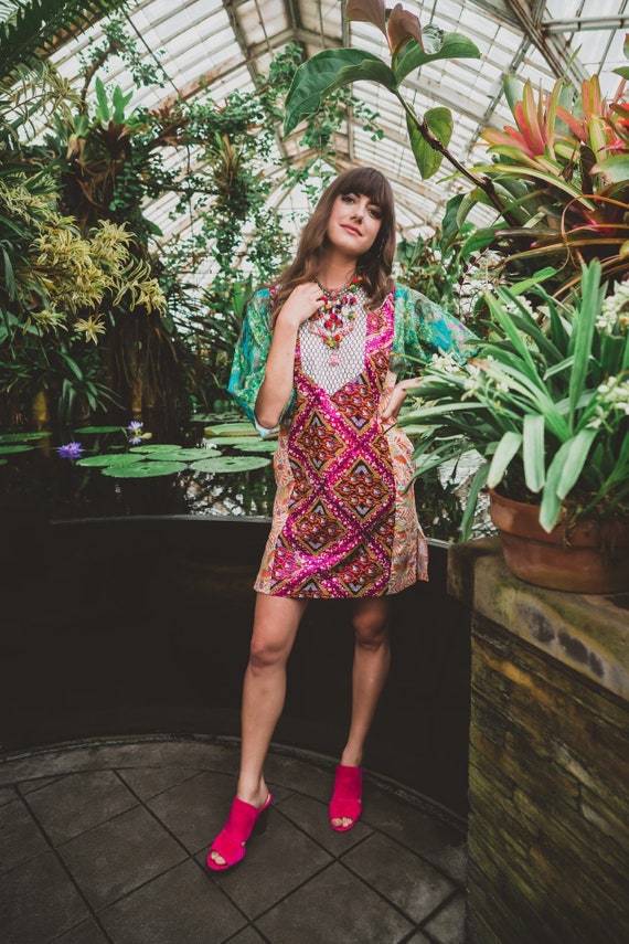 SALE Caftan Dress With Ankara Cotton Prints Tunic Shift Dress Kaftan Dashiki Etsy