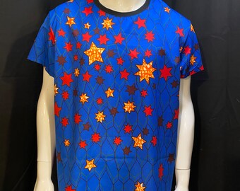 Purple or Blue Star T-Shirt,| Tshirt, Tee, Menswear, Festival Clothing, Rave, Burning Man
