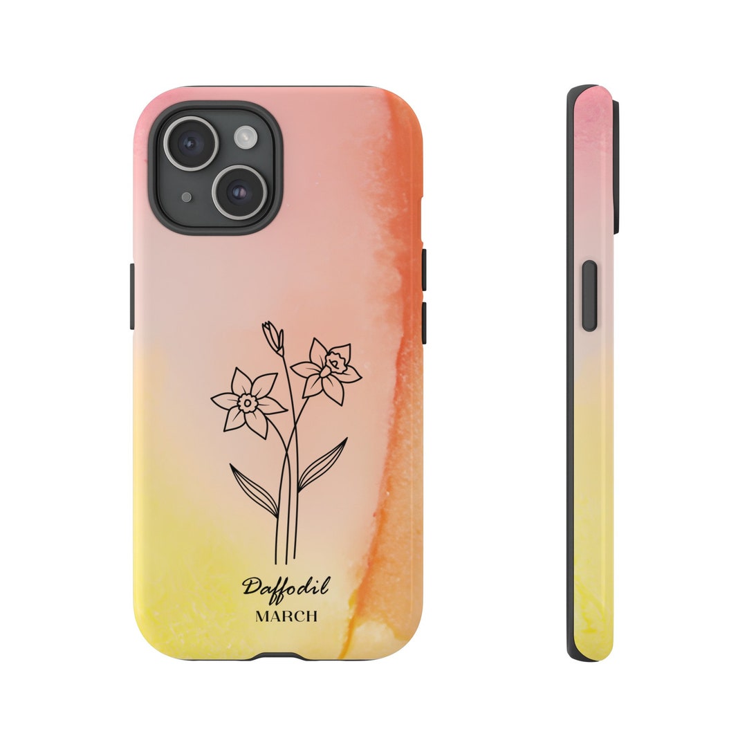 Birth Month Flower March Daffodil | Birth Flower Phone Case for Iphone ...