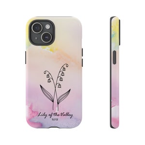Birth Month Flower May Lily of the Valley | Birth Flower Phone Case for iPhone, Samsung And Google Pixel