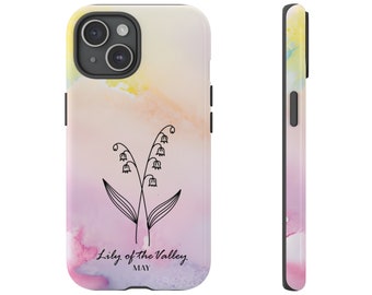 Etui pour portable muguet | Fleur de naissance de mai, Art floral