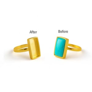925 Sterling silver Gold Plating Rectangle bezel cup ring,  blank bezel ring setting Handmade ring Wholesale DIY Jewelry Supplies