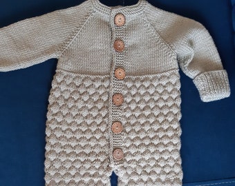 Baby Rompers Set, Knitted Newborn Clothes, Handmade Baby Clothes, Knitted Baby Clothes, Neutral-Gender Baby Clothes, Turkey/Denizli