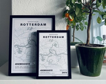 Stylized Poster Marathon Rotterdam 2024