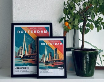 Graphic Poster Kwart Marathon Rotterdam 2024