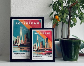 Graphic Poster Marathon Rotterdam 2024