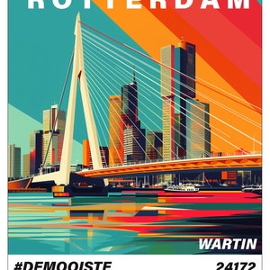 Graphic Poster Quarter Marathon Rotterdam 2024 image 2