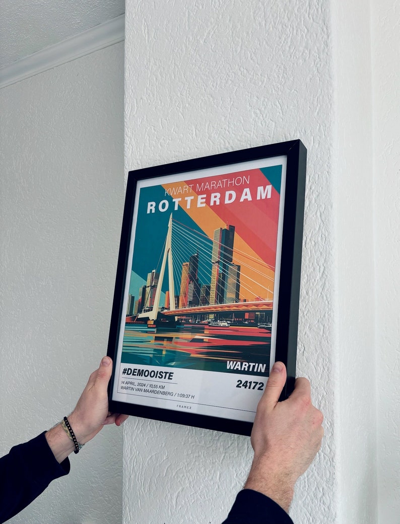 Graphic Poster Quarter Marathon Rotterdam 2024 image 3